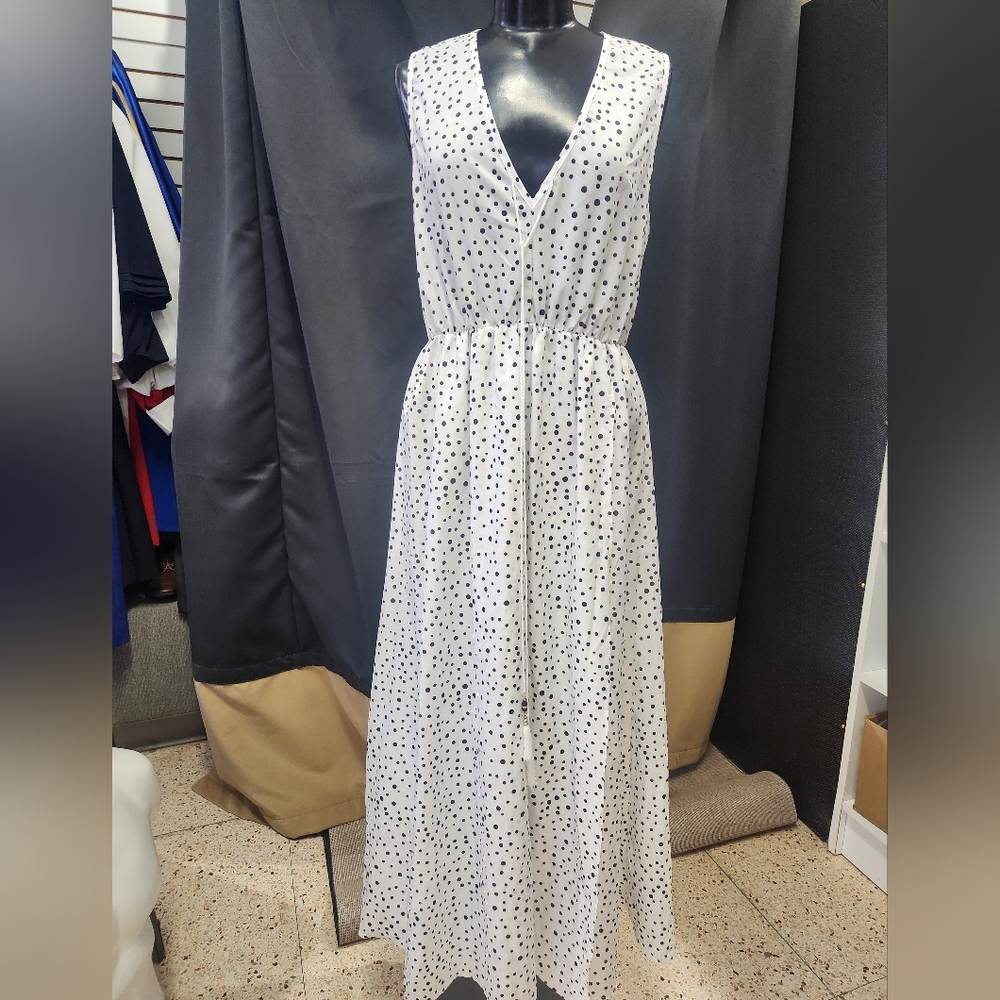 Overall. White with black colors.